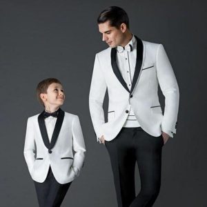 men's two-piece wedding suit set