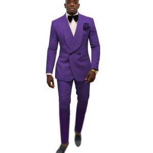 Suit suit men's two-piece dress wedding dress men's suit set decoration Korean version of the new dress