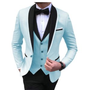 Suit suit men's three-piece dress wedding dress men's suit set decoration Korean version of the new dress