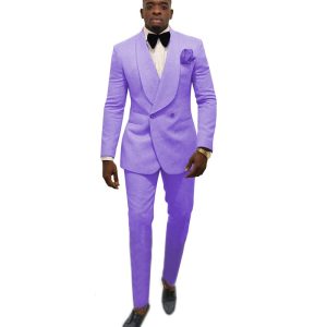 Suit suit men's two-piece dress wedding dress men's suit set decoration Korean version of the new dress