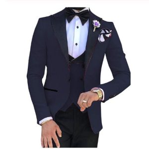 Korean Syle men's three-piece wedding ceremony suit