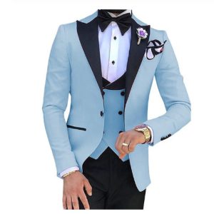 Korean Syle men's three-piece wedding ceremony suit