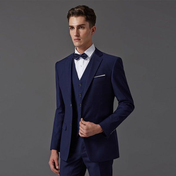 Business professional style hree-piece men's suit