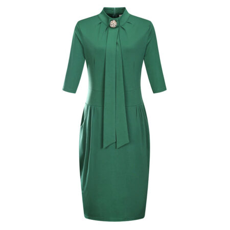 Three Quarter Sleeves Short Dress 545236369545