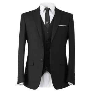 Business professional style hree-piece men's suit